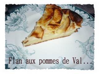Blog de valsixt : Les gourmandises de Val, Flan aux pommes